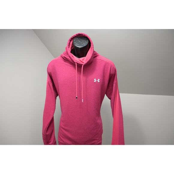 Under Armour Loose Turtleneck Sweater Sweatshirt Performance Dark Pink Womens XL - Picture 3 of 12
